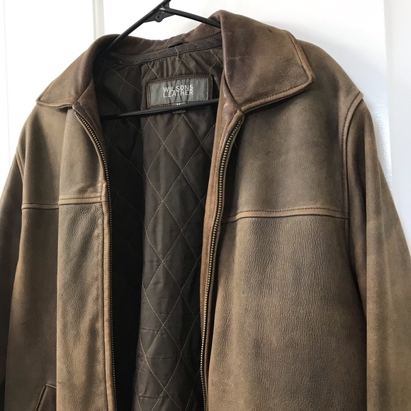 💥SOLD💥 Wilsons Leather men’s bomber jacket - Picture 4 of 8